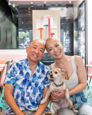 Shirley Chung Instagram - Hiiiii loves, I have some personal news to share with you. 
 
Since last year December, I had a series of dental issues, I bit my tongue severely; I fractured my tooth and had to extract it and get an implant… we thought it was because I am a heavy teeth grinder. And I was too busy to see a EMT specialist.  The end of May, ulcers erupted in my mouth and my oral surgeon discovered a hidden tumor under my tongue. A few days later, I was diagnosed, stage 4 tongue cancer, as cancer cells also spread into my lymph nodes. 
 
I was very calm when doctors delivered the news, as a chef, I’ve always thrive under pressure. I was extremely focused on getting all the tests and scans as fast as possible, so I can start on the treatment plans. 
 
Sunday June 2nd, Dr. Ho, my lead oncologist at Cedar Sinai called to discuss treatment plans.  I broke down, crying, trying to put thoughts together and ask questions but physically couldn’t, all I heard was “option 1, surgery, 100% removal of your tongue” … Jimmy was holding it together for both of us, asking if we have any option that I can keep my tongue and the survival rates “There is another option, which was a unicorn case, at University of Chicago, they cured a patient (a chef!) with radiation and chemo, but you will have to go to Chicago”  Higher survival rate, or keep my tongue?  I chose to keep my tongue, I am a fighter, I am a chef, I can be that unicorn too. 
 
I just finished 6 weeks of Chemo (and have many more to go), going to the hospital 4 times a week for injections, it’s like a full time job. My tumor is shrinking, my speech is much better and I can eat most normal food now.  I am learning to lean on others, to let go, to be more vulnerable ….. it took me 2 weeks of contemplating to decide to tell my parents about my cancer, only my close circle of friends and my sister have known until now.  I am learning, I can be strong 98% of the time, it’s ok to be not ok. I have a tough long road to recovery in front of me. Your love and support will carry me through.  Cheer me on, Shirley Chung 2.0 will be reborn in 2025!  #chefshirleychung #cancerfighter #cancerawareness #cancerwarrior #fuckcancer