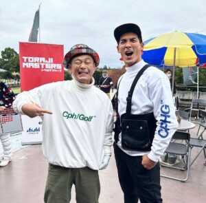 Shôzô Endô Instagram - 野球よりの私がサッカーのスターと⛳️#遠藤章造#ココリコ#ゴルフ#サッカー#槙野智章#野球#スター#感謝
