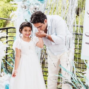 Shwetha Srivatsav Instagram - Happy Birthday, @ashmitha.srivatsav 🎉✨ !! Being your parents is the greatest blessing we could ever ask for. We are so grateful to God for choosing you to be our daughter. You bring so much joy and love into our lives, and we are blessed beyond measure. Thank you for being you and for filling our lives with unforgettable memories. 💖🙏!! @amith.srivatsav . 
Huge shoutout to the awesome decorator for making Ashmitha’s birthday so magical @joan_eventstylist and her & mine lovely makeover by @makeupstoriesbysumachikkegowda ! She was over the moon and had the best time ever. Thanks for these awesome clicks @framesbyvikaskakolu Thanks for going all out! 🎈✨ #BirthdayVibes #epicdecor