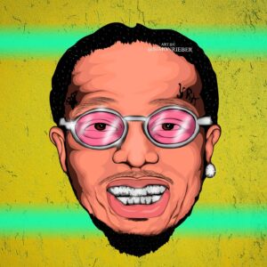 Simon Rieber Instagram - Cartoon head for @quavohuncho speedart ✍🏾🖼💯🔥
.
.
.
.
#simonrieber #quavohuncho #quavo #quavoandsaweetie #migos #takeoff #offsetyrn #ART #digitalart #drawings #artist #artwork #artlovers #artoftheday #painting #paint #sketching #sketchbook #ipad #ipadpro #procreate #illustration #glow #makeup #aesthetic