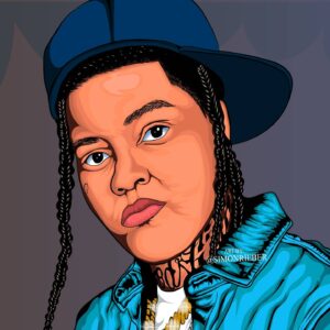 Simon Rieber Instagram - Artwork for @youngma it's her birthday, tag her please. ✍🏾🖼💯🔥🔥
.
.
.
.
.
.
.
#simonrieber #youngma #youngmafans  #musician #digitalart #art #drawing #artist #artwork #artlovers #artoftheday #painting #paint #skechers #skechbook #ipad #procreate #illustration #makeup #glow #aesthetic
