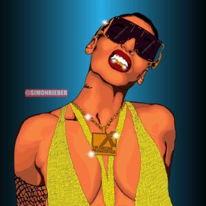 Simon Rieber Instagram - Dope artwork for @thelearobinson your support means everthing to me🙏🏾🙏🏾🖼🔥🔥💯💯✍🏾✍🏾 Madewith: @simonrieber 
#simonrieber #thelearobinson #artoftheday