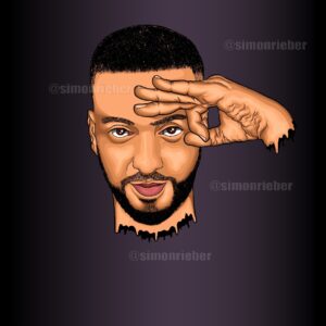 Simon Rieber Instagram - I Just Finish this one for @frenchmontana 🔥✍🏽💯 #art #digitalart #artwork .
.
.
#frenchmontana #frenchmontanavoice #frenchmontanaunforgettable #simonrieber