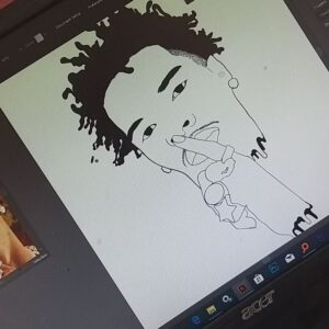 Simon Rieber Instagram - illustration on progress ✍🏾🖼💯🔥
.
.
.
.
.
.
.
#illustration #simonrieber #artist #artwork #sketching #drawing #adobe #adobeillustrator