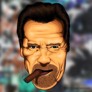 Simon Rieber Instagram - I just finished artwork for my all time favorite @schwarzenegger ✍🏿🖼💯🔥
.
.
.
.
.
.
.
.
#arnoldschwarzenegger #terminator #fitness #bodybuilding #gym #fitnessmotivation #t #arnold #digitalpainting #digitaldrawing #digitalart #digitalillustration #digitaldrawing  #digital_art #digitalsketch #digitaldoodle #simonrieber simonrieber2021 #art #illustration