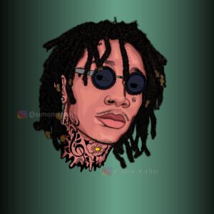 Simon Rieber Instagram - Dope artwork for @wizkhalifa 🔥✍🏽💯 #art #artwork #digitalart 
#wizkhalifa #wizkhalifaquotes #wizkhalifafans
#simonrieber