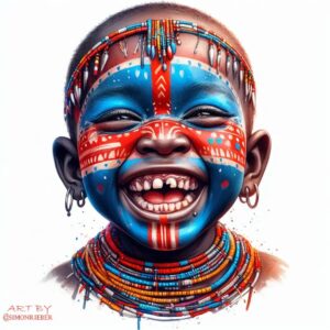 Simon Rieber Instagram - I just finished custom cartoon head of an African tradition kid.✍🏾
.
#simonrieber #digitalart #illustration #art #cartoon #africantradition #africaculture #artwork