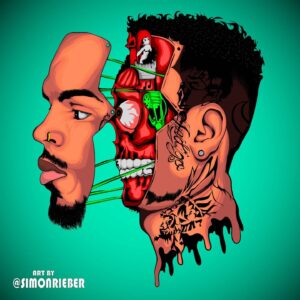 Simon Rieber Instagram - Custom cartoon head for @chrisbrownofficial ✍🏿🖼🔥
.
.
.
#simonrieber #digitalart #artist #chrisbrown #chris #breezy #billboard #music #illustration #draw #chrisbrownofficial