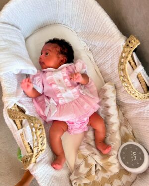 Simon Webbe Instagram - 🎀Riya Diamond Webbe🎀

Hi everyone, I’m here! I was born on the 27.06.2024 at 12.55 weighing 7.02lbs 🥰

I’m sorry it’s taken my parents so long to introduce me. They have been enjoying the baby bubble world, giving me lots of cuddles and kisses along with my big Sister, Cyan😚 

This is my life so far! 🧿

#newborn #babygiirl