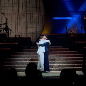 Skylar Astin Instagram - Reunited with the Roomie For Life @bensplatt !! I’m so beyond proud of Ben’s incredible residency at The Palace and honored to have shared the stage with him! I’ll sing with you any day bestie! Special shout out to @drewxphotography @ateliercillian and the miraculous @mykalkilgore who tore the house double down with his Maureen! Swipe for 2 Marks in their full pop musical theater glory! ♥️
