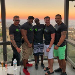 Skylar Lear Instagram - Squad repping the @voilave_brand post @goldensoiree gifting celebration. None of us lift weights at all 😜💪🏼 @chavezthagreat @the_casswhite @thebenjaminworth @mr.welch101