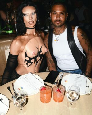 Sminty Drop Instagram - mommy milkers out 4 @jeanpaulgaultier 

thank u for letting me celebrate pride with u @jeanpaulgaultier @henryholland @msaimeephillips @editionlondon !! 

raising funds for the amazing @aktcharity & @notaphaseorg 

bodice by me inspired by @seks.llc

@goudieevents