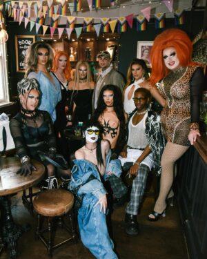 Sminty Drop Instagram - mommy milkers out 4 @jeanpaulgaultier 

thank u for letting me celebrate pride with u @jeanpaulgaultier @henryholland @msaimeephillips @editionlondon !! 

raising funds for the amazing @aktcharity & @notaphaseorg 

bodice by me inspired by @seks.llc

@goudieevents