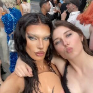 Sminty Drop Instagram - mommy milkers out 4 @jeanpaulgaultier 

thank u for letting me celebrate pride with u @jeanpaulgaultier @henryholland @msaimeephillips @editionlondon !! 

raising funds for the amazing @aktcharity & @notaphaseorg 

bodice by me inspired by @seks.llc

@goudieevents