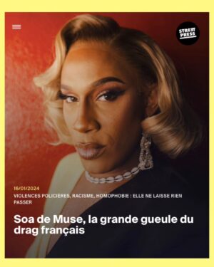 Soa De Muse Instagram - Merci StreetPress @streetpress 
Pauline Gauer @paulinegauer 
Bénédicte Gilles @benlecookie
Article à lire sur StreetPress.com

Fière d’avoir réalisé cet interview chez moi à @labouche_cabaret aux côtés de ma famille @mascaremascare @grand.soir @bilibellegarde_bililarme avec aussi l'intervention de @paloma_hugobardin et virginie despentes 
✨

Merci à mon équipe behind the scenes ,bisous @m3duza  pour cette wig ...et un merci spécial à @paullevrez ❤️✨

BOOYAH