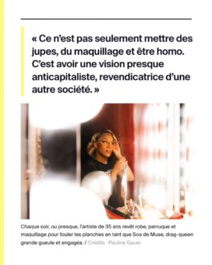 Soa De Muse Instagram - Merci StreetPress @streetpress 
Pauline Gauer @paulinegauer 
Bénédicte Gilles @benlecookie
Article à lire sur StreetPress.com

Fière d’avoir réalisé cet interview chez moi à @labouche_cabaret aux côtés de ma famille @mascaremascare @grand.soir @bilibellegarde_bililarme avec aussi l'intervention de @paloma_hugobardin et virginie despentes 
✨

Merci à mon équipe behind the scenes ,bisous @m3duza  pour cette wig ...et un merci spécial à @paullevrez ❤️✨

BOOYAH