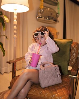 Sofia Andres Instagram - Missing my little fashionista. 🩷🩷🩷
#Dior @dior