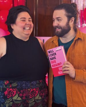 Sofie Hagen Instagram - WILL I EVER HAVE SEX AGAIN? The Book Launch!

How can I only pick 10 photos from yesterday? Impossible choixe. You might get a Part Two, if you like this kind of thing.

You know, the number one thing people have texted me after last night, is that EVERYONE who came to my book launch was nice. And I looked around the room and it was true. I feel very lucky to be surrounded by wonderful people on such a big day.

My editor @lucytirahan did an incredible speech that almost made me cry. My @blinkpublishing team was incredible, helping me pull this event off. @jodiemitchetc not only played a big part in the actual book, but came and helped me set up the room. @justineupnorth took ALL THE PHOTOS and there’s nothing she CAN’T DO TO PERFECTION, she is so freaking talented, it’s not fair.

On my way to the book launch, I saw someone online had posted a ‘day in the life of an author’ video and my first thought was ‘oooh I’d love to be an author’… I’m not sure it’ll ever feel truly real?

Anyways, just so this post isn’t just gushing and bragging about my lovely friends — I’m doing a big London show on Tuesday at @earthackney … You should come!