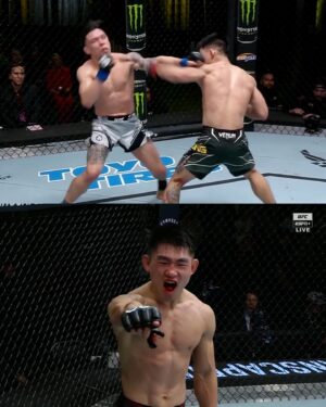 Song Yadong Instagram - Song Yadong drops and stops Ricky Simón for the fifth-round finish 😤 #UFCVegas72
