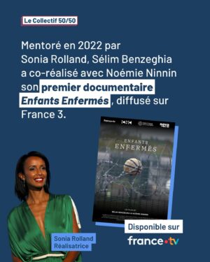 Sonia Rolland Instagram - @selim.benzeghia, issu de la promotion 2022 du mentorat 50/50, revient sur son expérience avec sa mentore @soniarolland, les opportunités que cet accompagnement lui a permis de saisir et ses nombreux projets à venir ! 👏
Une nouvelle promotion du programme de mentorat est en cours de sélection et sera annoncée très prochainement !
Pour lire toute son interview ⬇️
#mentorat5050 

« N’ayant pas fait d’école d’audiovisuel ou de journalisme, le programme de mentorat m’a permis d’appréhender ce milieu, de m’ouvrir à un réseau et de me donner confiance en mes capacités à réaliser un film documentaire. En plus d’apprendre de ma mentore @soniarolland, le fait de pouvoir rencontrer les autres mentoré·e·s, qui sont du même âge et qui, chacun·e dans leur spécialité, sont au même stade de leur carrière professionnelle, est une source d’opportunités pour des collaborations futures. 

J’ai co-réalisé avec @noemie_ninnin mon premier documentaire, “Enfants enfermés” sur France 3, disponible sur la plateforme France TV ;  j’en suis d’autant plus fier qu’il porte sur un sujet crucial mais souvent ignoré : l’enfermement des enfants en centres de rétention. Au-delà d’un simple documentaire, nous menons une campagne d’impact en collaboration avec Unicef France, ainsi notre première projection s’est-elle déroulée à l’Assemblée Nationale, en amont des débats sur le projet de loi immigration ! J’ai également co-fondé Ecos, une ONG qui utilise le cinéma pour plaidoyer sur les questions de justice sociale et environnementale. 

J’entre en post-production d’un court-métrage documentaire, où avec ma co-réalisatrice nous suivons le parcours de Cherán, une communauté indigène, victime de la déforestation, qui est devenue un modèle d’autonomie et d’innovation écologique. Je rentre également en production de mon premier documentaire de 90 minutes, sélectionné par Documentary Campus 2023, dans lequel je suis le combat d’un couple mexicain qui risque tout pour arrêter les cartels qui détruisent les terres et les moyens de subsistance de leur communauté pour faire fortune... avec des plantations d’avocats. »