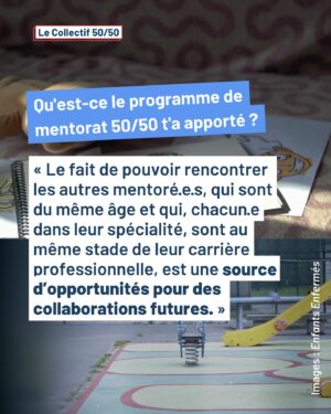 Sonia Rolland Instagram - @selim.benzeghia, issu de la promotion 2022 du mentorat 50/50, revient sur son expérience avec sa mentore @soniarolland, les opportunités que cet accompagnement lui a permis de saisir et ses nombreux projets à venir ! 👏
Une nouvelle promotion du programme de mentorat est en cours de sélection et sera annoncée très prochainement !
Pour lire toute son interview ⬇️
#mentorat5050 

« N’ayant pas fait d’école d’audiovisuel ou de journalisme, le programme de mentorat m’a permis d’appréhender ce milieu, de m’ouvrir à un réseau et de me donner confiance en mes capacités à réaliser un film documentaire. En plus d’apprendre de ma mentore @soniarolland, le fait de pouvoir rencontrer les autres mentoré·e·s, qui sont du même âge et qui, chacun·e dans leur spécialité, sont au même stade de leur carrière professionnelle, est une source d’opportunités pour des collaborations futures. 

J’ai co-réalisé avec @noemie_ninnin mon premier documentaire, “Enfants enfermés” sur France 3, disponible sur la plateforme France TV ;  j’en suis d’autant plus fier qu’il porte sur un sujet crucial mais souvent ignoré : l’enfermement des enfants en centres de rétention. Au-delà d’un simple documentaire, nous menons une campagne d’impact en collaboration avec Unicef France, ainsi notre première projection s’est-elle déroulée à l’Assemblée Nationale, en amont des débats sur le projet de loi immigration ! J’ai également co-fondé Ecos, une ONG qui utilise le cinéma pour plaidoyer sur les questions de justice sociale et environnementale. 

J’entre en post-production d’un court-métrage documentaire, où avec ma co-réalisatrice nous suivons le parcours de Cherán, une communauté indigène, victime de la déforestation, qui est devenue un modèle d’autonomie et d’innovation écologique. Je rentre également en production de mon premier documentaire de 90 minutes, sélectionné par Documentary Campus 2023, dans lequel je suis le combat d’un couple mexicain qui risque tout pour arrêter les cartels qui détruisent les terres et les moyens de subsistance de leur communauté pour faire fortune... avec des plantations d’avocats. »