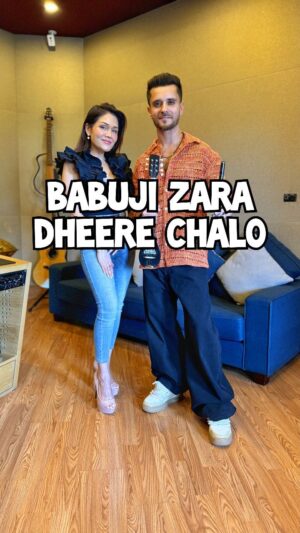 Sonu Kakkar Instagram - It’s always super fun to have good friends join me for these collaborations! #SonuKakkar is an amazing artist and her spicy vocals can make any song exciting! Here is our version of #BabujiZaraDheereChalo 🔥

It’s time to dance 🪩

(Use earphones / headphones for an immersive experience)

Do use this audio in your reels and don't forget to tag me in it.

I am styled by - @vibhuttichamria

@instagram @sonukakkarofficial @sukhwindersinghofficial @sandychow44 @vivekoberoi @diamirzaofficial @atulkulkarni_official @officialmukeshrishi @realgovindnamdev @neenakulkarni i @iyashpalsharma @sonymusicindia @autotunestudio

#BabuJiZaraDheereChalo #YanaGupta #MovieDum  #SonuKakkar 
#raghavsachar #musicwithraghavsachar