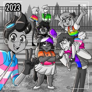 Sophie Feher Instagram - Happy pride! 🌈🕺Got new outfits this year!🤭
#art #myart #fanart #doodle #drawing #sketch #comic #cartoon #animation #anime #webcomic #webtoon #ocs #originalcharacter #characterdesign #pride #lgbt #gaypride