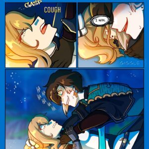 Sophie Feher Instagram - Link to the Webtoon for easier reading is in my bio✨
#art #myart #fanart #doodle #drawing #sketch #comic #cartoon #animation #anime #genshinoc #genshinimpact #aether #paimon #jeangenshinimpact #barbaragenshin #digitalart #webtoon #webcomic