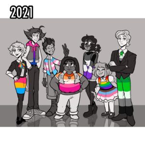 Sophie Feher Instagram - Happy pride! 🌈🕺Got new outfits this year!🤭
#art #myart #fanart #doodle #drawing #sketch #comic #cartoon #animation #anime #webcomic #webtoon #ocs #originalcharacter #characterdesign #pride #lgbt #gaypride