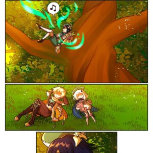 Sophie Feher Instagram - And with that, we come to an end. Thank you so much for reading my silly little comic. When I started it back in 2022 I just wanted a project to work on after graduating. I had just finished Piece of Cake, and wanted to write again. I had been playing Genshin for about a year and a half so I had a pretty good grasp on the way story quests work by that point and I thought it would be a good way to go out of my comfort zone in both script and art style. It was a challenge, but a fun one, nonetheless. 
I knew it would never get as popular as Imposter Syndrome, but something told me to just keep on going and see what happens. I’m very glad that I did, thank you all for pushing me to finish my biggest project yet. I can’t wait for what comes next.❤️
#art #myart #fanart #doodle #drawing #sketch #comic #cartoon #animation #anime #manga #genshinimpact #genshinoc #oc #originalcharacter #jeangenshinimpact #diluc #kaeya #venti #aether #paimon #barbaragenshin