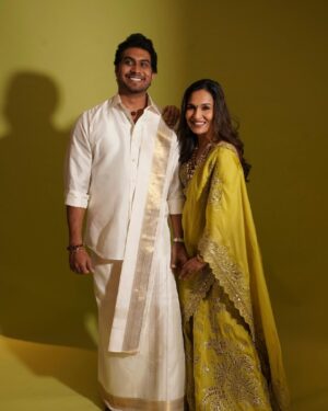 Soundarya Rajinikanth Instagram - With my husband dearest .. two very different and very special occasions we celebrated this month 😀❤️😄 #Love #MakingMemories #Mr&Mrs #Blessed
