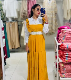 Sreethu Krishnan Instagram - Be good , do good , look good ❤️‍🔥🫶🏻…

 Wearing @aymisapparel 💛
#sreethukrishnan