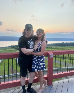 Steph Tolev Instagram - Aw shucks that was a real nice four week vacay- but time to go blonde and get back to work! #summer #oysters #wine #couplegoals #lakelife