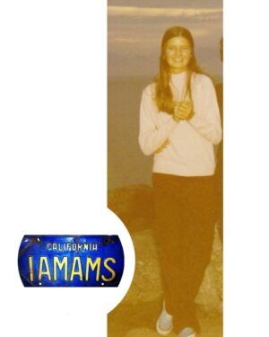 Stephanie Allynne Instagram - my mom in the 70s. “I AM A MS” was her personalized license plate. 😎 we are voting for @kamalaharris in November #familyvalues