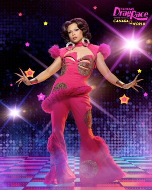 Stephanie Prince Instagram - Category is.. VS THE WORLD!!! Eeeeeekkk!!! Im back for another season of DRAG RACE! And this time it’s @canadasdragrace VS THE WORLD!!!! #canadasdragrace #dragrace
•
•
•
Big shout out to this people who made  this LEWK! 
👗 @_thesukidoll 
💅 @who.is.indigo 
💎 @ampedaccessories