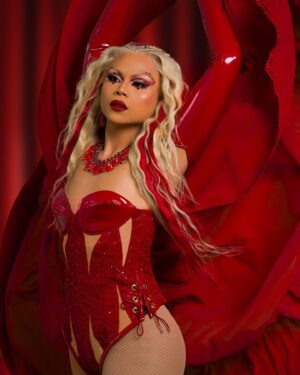 Stephanie Prince Instagram - Are you ready to be BLOWN.. away? 😈❤️😈
•
Category is: AIR, BODY, LACE.
•
•
•
•
Lewk @madebymalmas 
Hair @abeiyamiraj @mirajwigs 
Jewelry @ampedaccessories
Photo @eluvieracosta @masstudiosintl 
Retouch @rafebone @juan_castillo_videos 
#canadasdragrace #canadavstheworld