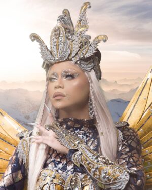 Stephanie Prince Instagram - Judging you from heaven 🤨🧐
•
•
•
•
Lewk @patrick_isorena 
Photo @eluvieracosta @masstudiosintl
Retouch @rafebone @juan_castillo_videos 
Hair @abeiyamiraj 
Nails @nailed.by.indigo
#canadasdragrace #canadavstheworld