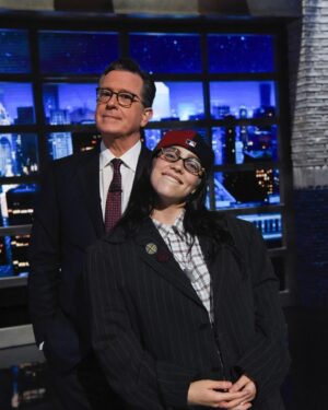 Stephen Colbert Instagram - @billieeilish and @stephenathome are birds of a feather!

#Colbert