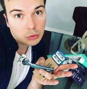 Steve Greene Instagram - When Dollar Shave Club reached out to me because they wanted to #spon me I freaking cried. I've used Dollar shave club for LITERALLY years and I love it. Now U get 2 love it 2! Join the club with one of their starter sets for just $5! After that, the restock box ships @ regular price. Get this EXCLUSIVE deal at DollarShaveClub.com/StevenGreene today (except u Karen LOL jk lvu!!!) #ad #blessed #spon #silkysmooth #youguys