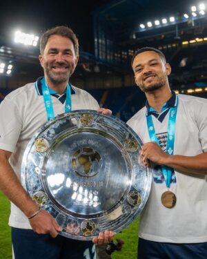 Steven Bartlett Instagram - “STICK THAT IN YOUR DIARY OF A CEO” 🤣🤣🤣 A WEEK I WILL NEVER FORGET! @socceraid is such a special thing - there is nothing like it ⚽️ £15,000,000 raised for @unicef_uk and over £105 million raised in total! The work that UNICEF does all over the world for children suffering from famine, dirty water and conflict is both life saving and life changing! This year I’m hoping to go to Nigeria with @unicef_uk to see their work there. If there was ever a time where they need this support it’s now! ❤️ thank you to everyone that supported the event! Thank you to my England team mates for the memories and thank you to all my friends and family that tuned in and came to the game! 👊🏾 IT FINALLY CAME HOME AFTER 5  YEARS OF GETTING BEATEN BY WOLRDXI 🏴󠁧󠁢󠁥󠁮󠁧󠁿🏆 over to you @england 👀