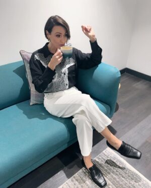 Suranne Jones Instagram - Waiting to go on @thismorning … go check it out. We howled our way into Wednesday! 
Thanks for talking witches.