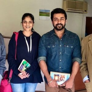 Suriya Instagram - Sarfira will always be an important film for all of us! @akshaykumar Sir Thank you for choosing Sarfira as your 150th film & you’ve made Veer come alive so beautifully @sudha_kongara you’ve lived this dream for so many years happy our film is in theatres now #radikamadan is superb as Rani. @pareshrawalofficial is just brilliant.
Thank you @ivikramix @rajsekarpandian @2d_entertainment we now have beautiful lifetime memories! @jyotika had Akshay sir’s poster as a teenager & now she’s a proud producer..! Love & Respects to @capt_gr_gopinath 
Here’s wishing the cast & crew of our Sarfira a soaring success! @gvprakash #sarfira in cinemas from today.