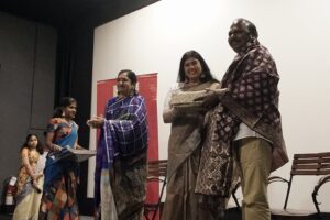 Swarnamalya Instagram - Dr Thamizhachi Thangapandian, Hon’ble MP, Lok Sabha released Textures of Traditions- a documentary film on the culture festival where over a 100 artistes performed and engaged. Her deep commitment to the community, her love for literature and the arts made her a befitting chief guest. In her prolific speech, she applauded the elements of diversity, equity and inclusion that ToT kept at its heart during curation. This is a perfect opening for @texturesoftraditions culture festival 2nd edition. She also greatly appreciate the @lvprasadcollege students who had made the film. What a lovely start to ToT second edition ! Thank you ma’am for joining us🙏. And thanks also to our MLA @mylai_velu_mla_  sir for his continued support @rangamandiraacademy is honoured to be presenting Textures of Traditions. We were joined by a galaxy of artistes and art lovers at the NFDC cinema center on Aug 3rd 2024.