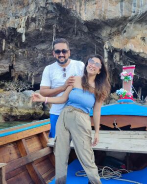 Swetha Changappa Instagram - Happy Birthday to My husband 
@kiranappachu 🧿❤️ 🧿
An amazing kind hearted soul❤️🧿
 wishing you more n more happiness , prosperity and a great health ❤️🧿 
 loads of love ❤️🧿
