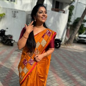 Syamantha Kiran Instagram - Gear up for some celebration 🎉 #pvmv #panivizhummalarvanam #vijaytelevision