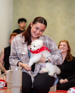 T.J. McGibbon Instagram - This is your sign to go try puppy yoga 🥹 

Spent the cutest morning yesterday with @timhortons celebrating their pet collection! These little puppy's were obsessed with the new toys. They will be available online and in select stores on National Dog Day (August 26th) and you don't want to miss it!! 🐶
#puppyyoga #timspets #toronto #puppysphere #puppylove