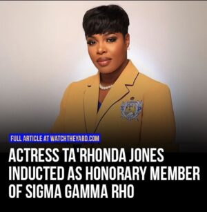 Ta'Rhonda Jones Instagram - ✨They say art imitates life ✨ This is the 3rd time I’ve manifested something through film 🙏🏿 I always wanted to be a Soror…….just didn’t think it was possible 🥺 wanna make GOD laugh? Tell him ErrThang! I can’t even express my gratitude…… I’m just glad god NEVER forgets my name! Whewww this FAVOR of mines!!! I’m officially apart of the divine 9 #SGRHO 💙💛🐩 glad I get to call these women “My sisters “ #EeeYiiiiiip