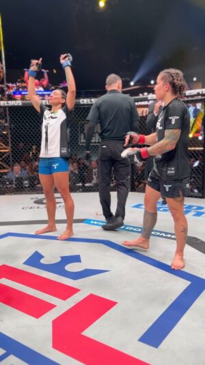 Taila Santos Instagram - @tailasantos.ufc is going to the 2024 #PFLWorldChampionship! She will fight for the 2024 PFL Women’s Flyweight World Title and $1 Million check!

🇺🇸 LIVE NOW ESPN & ESPN  | #PFLPlayoffs | #PFLNashville