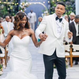 Taja V. Simpson Instagram - I married my soulmate. I know people say that but when I tell you he is. HE ABSOLUTELY IS!!
Ryan is the one I’ve waited my whole life to find. I wasn’t going to settle. I’d rather be single than do that! He was truly worth the wait! 

Bride @tajavsimpson 
Groom #RyanEaster
Bride MUA @marquiswardbeauty 
Family MUA @maddydollfacee
Hair Styling @joyboylace 
Hair unit @modernbeauty_co 
Groom Hair @itsuniversall 
Assistant @shamyajamerica 
Officiant @raywilliamsofficial 
Venue @shadehotelmb 
Flowers @flowersbyladybuggs 
Cake @torrancebakery 
Dress @martinalianabridal c/o @bridalelegancestudio 
Shoes @betseyjohnson 
Photographer @jorgemezaphotos 
Videographer @foreverfr3sh
DJ @djrtistic 

#AlwaysAndForever #IntentionalLove #Soulmate #TwoBecomeOne #BetterTogether #wedding #bossip #tajavsimpson #blacklove