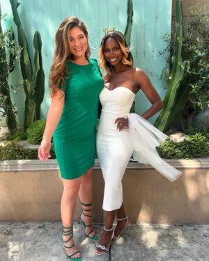 Taja V. Simpson Instagram - Still so full from the #bridalshower! My girls really showed me a great time. They made bringing the big day in a tad bit better 🩷

#tajavsimpson #bride #bridalshower #wife #wifey #blacklove